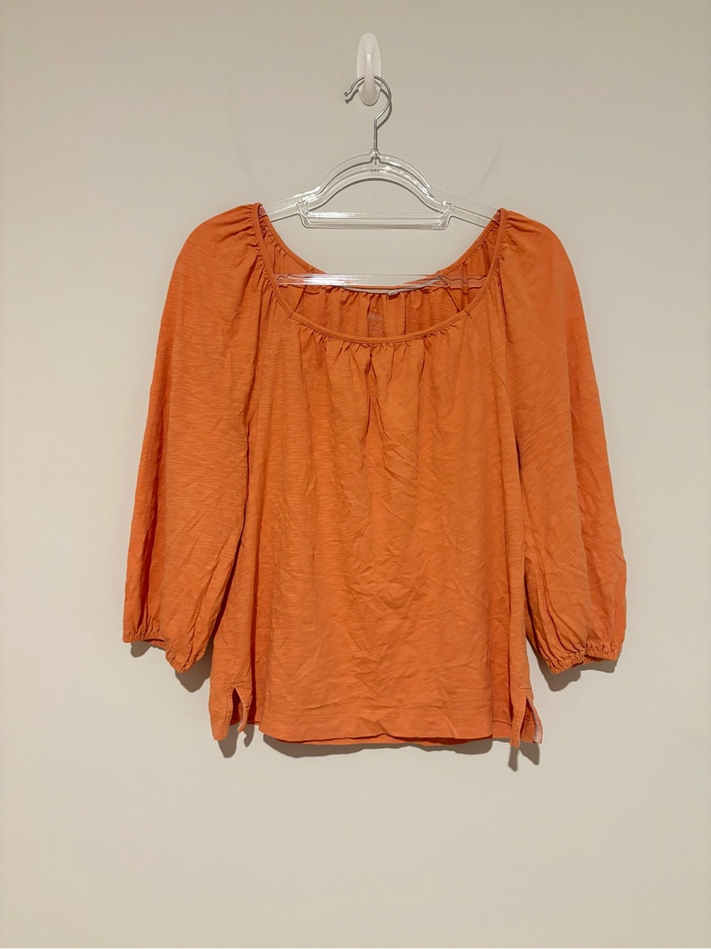 Boden cotton peasant top‎ orange size small